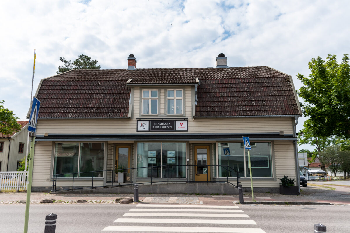 Bilden visar kontoret av det kommunala bostadsbolaget Torsås Bostads AB.