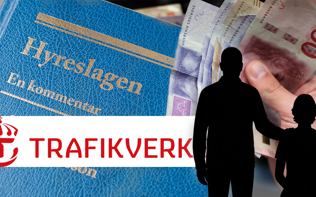 kollage av flera bilder: hyreslagen, pengar, siluetter och text.