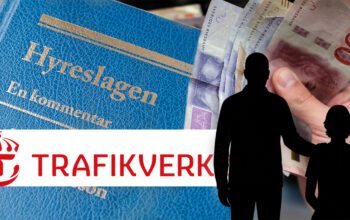 kollage av flera bilder: hyreslagen, pengar, siluetter och text.