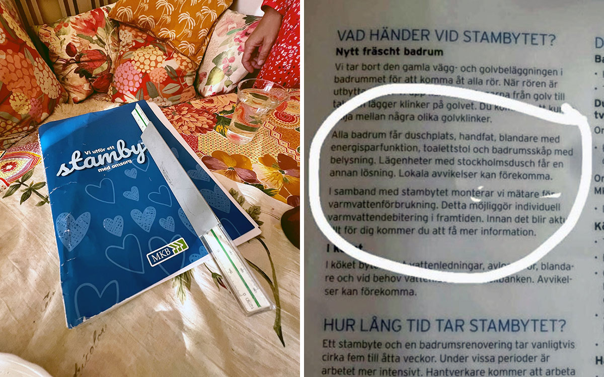 Informationen till hyresgästerna.