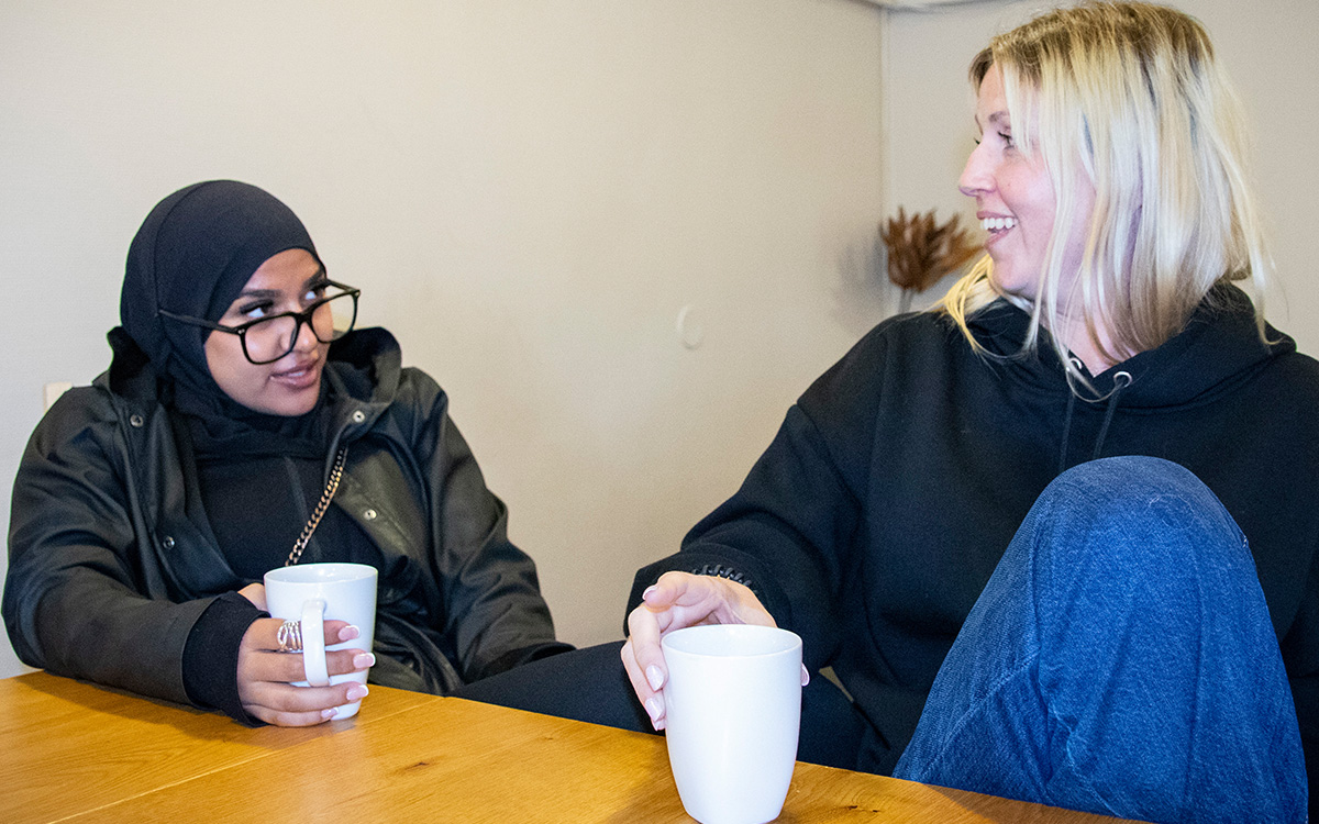 Fatma Habeeb och Hanna Rytterlund, Dalaberg, Uddevalla.