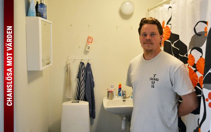 Robin Wilhelmsson var chanslös mot värden när den ville renovera hans badrum.
