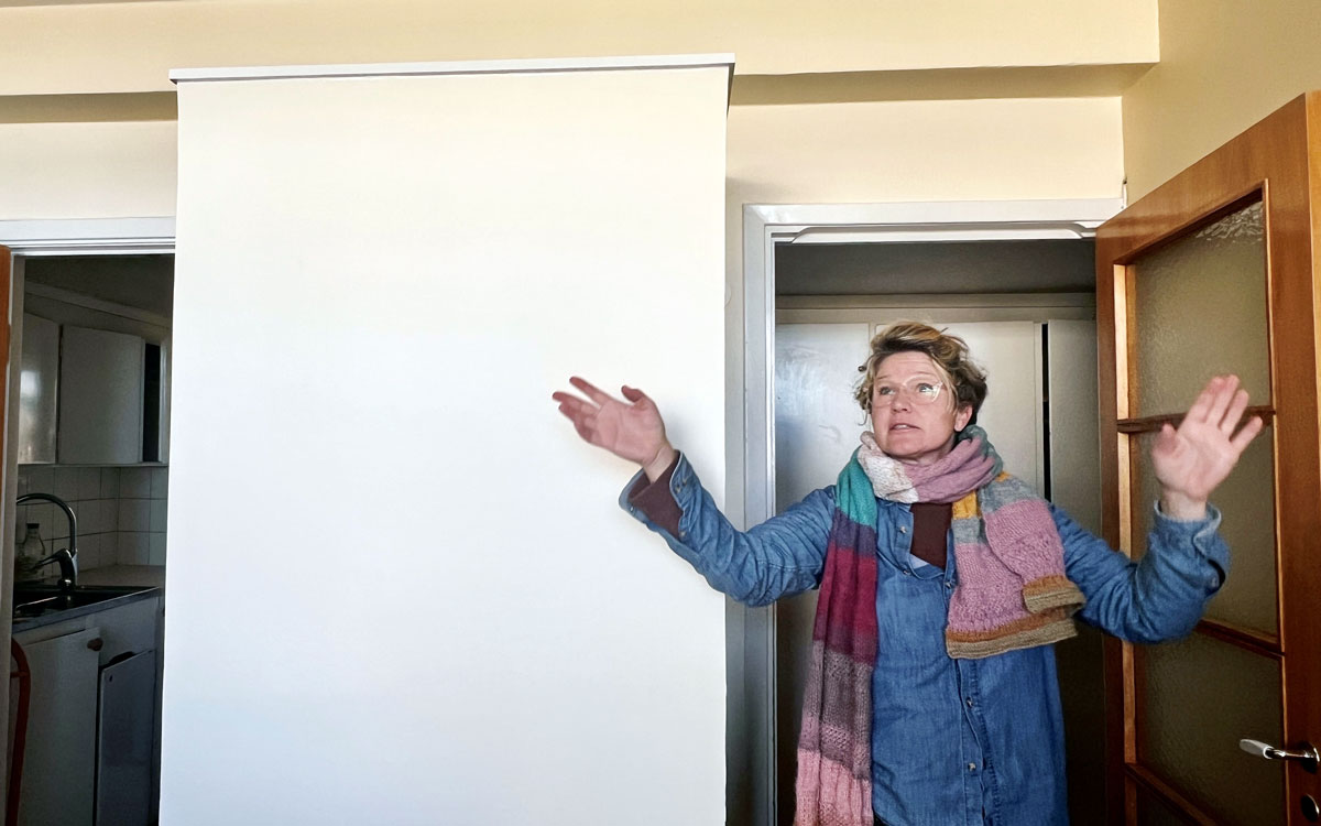 Karin Persson tog strid mot hyresvärdens renoveringsplaner. Men det var förgäves.