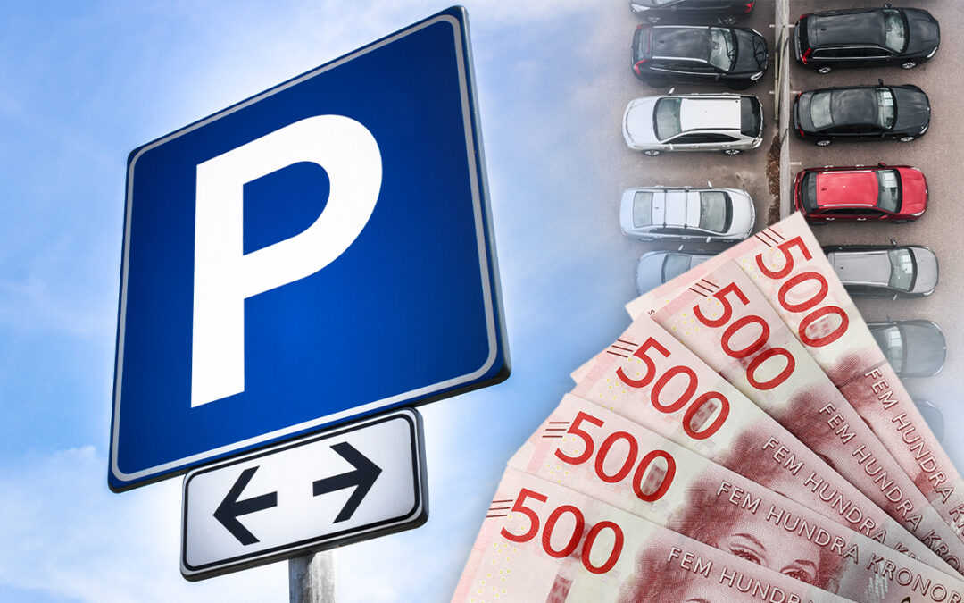 Parkeringsskylt och pengar. Om att moms läggs på parkeringshyrorna