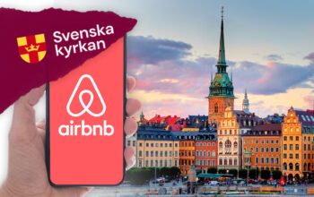Andrahandsuthyrning via Airbnb i kyrkans lägenheter.