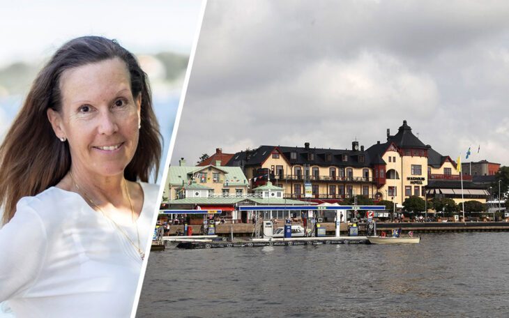 Kommunstyrelsens ordförande i Vaxholm, Tina Runhem (M).