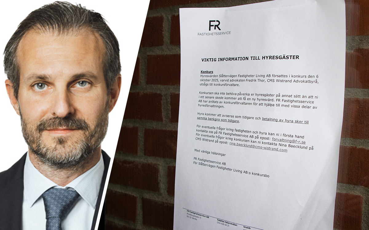 Konkursförvaltare Fredrik Thor. 