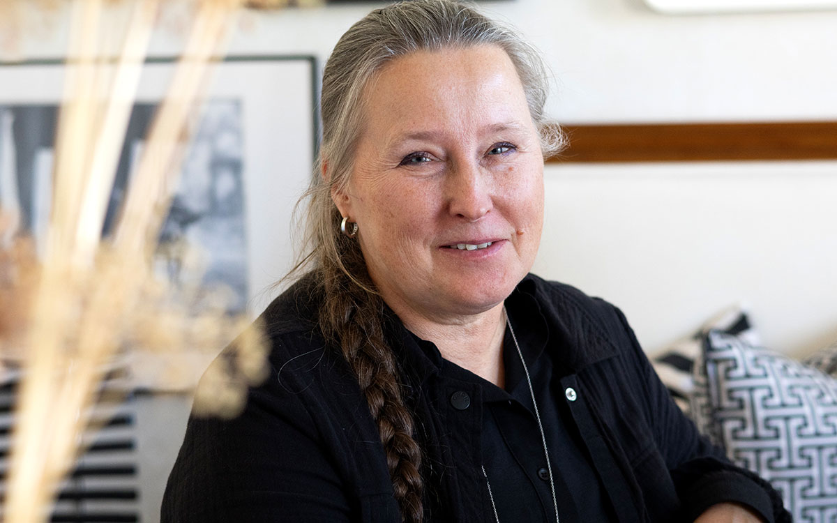 "Öppen planlösning i ett 1920-talshus, hur tänker man då? Det är ett unikt hus, ett av de finaste i stan", säger Maria Wirén som bott många år i huset.