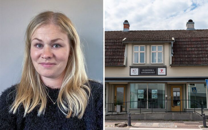 Bilden är en split och visar förhandlare Robin Aulin Söderqvist, samt TBAB kontor.