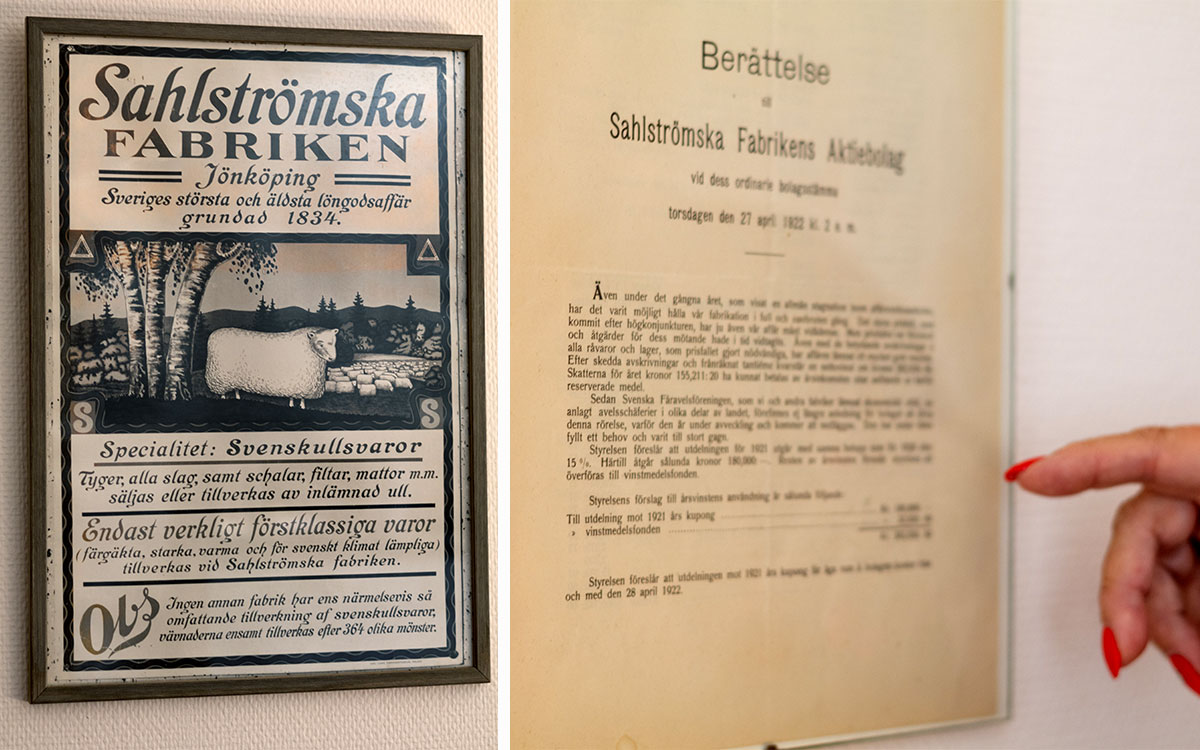 Där Fabriken ligger fanns tidigare en yllefabrik. 