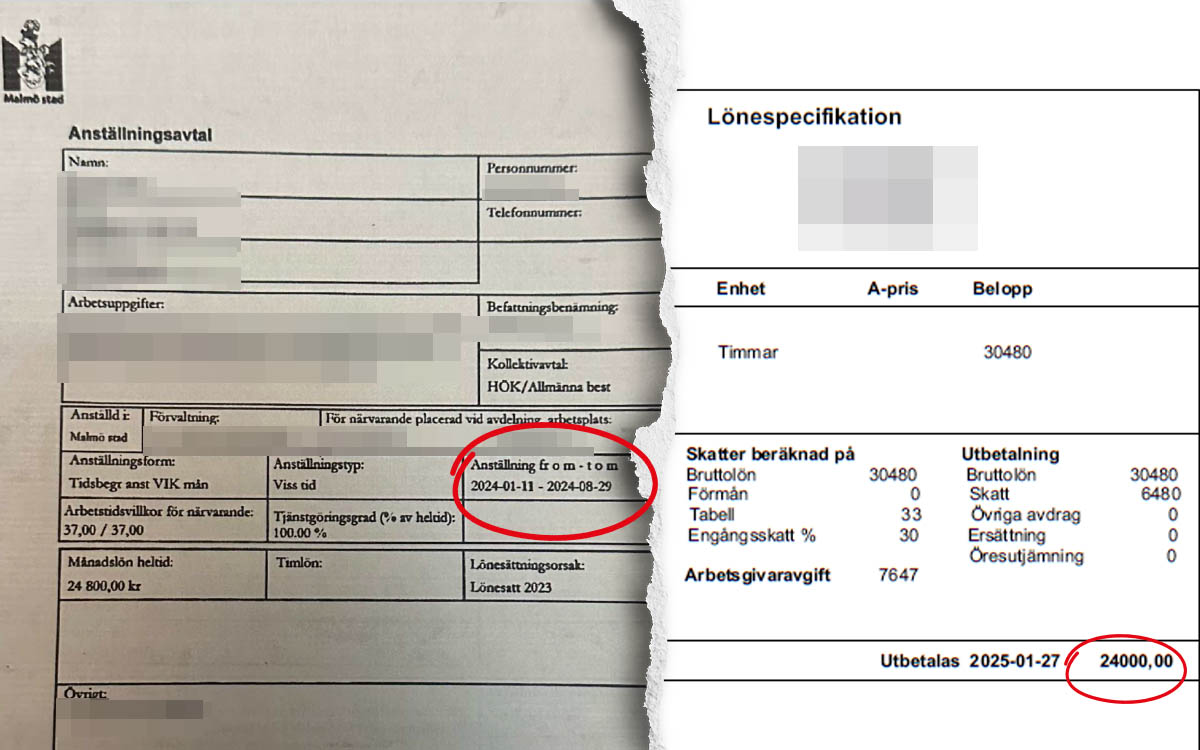 Förfalskade dokument i bostadskön Boplats Syd