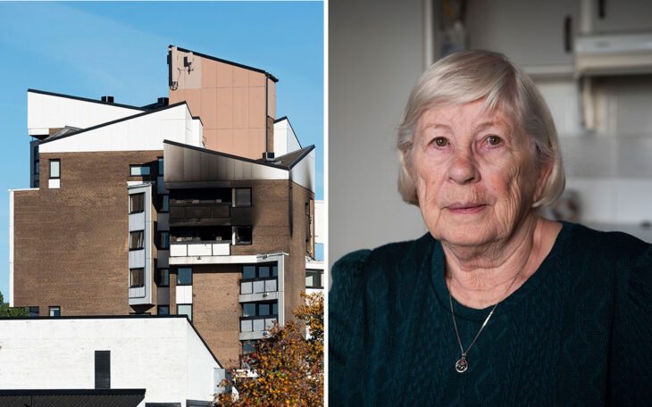 Nu får Lena Berglund som inte kunde använda hissen efter branden kompensation.