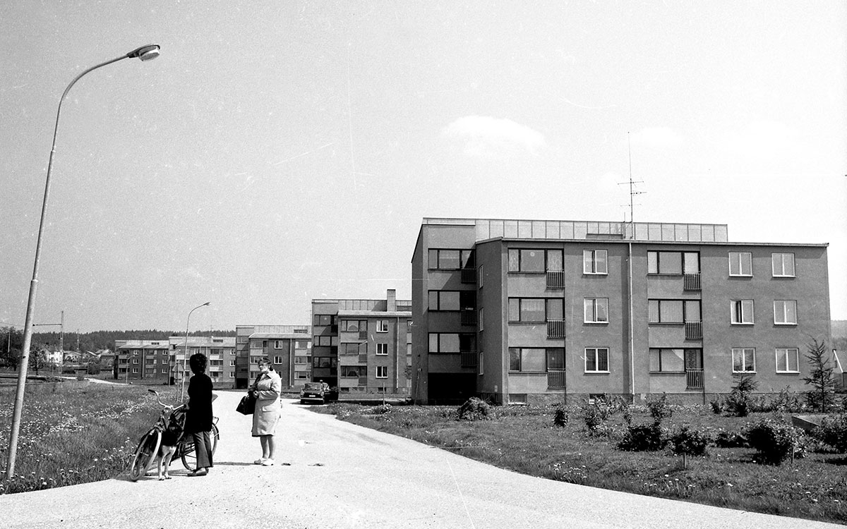 Stationsvägen, Storå, Lindesbergs kommun, omkring 1970