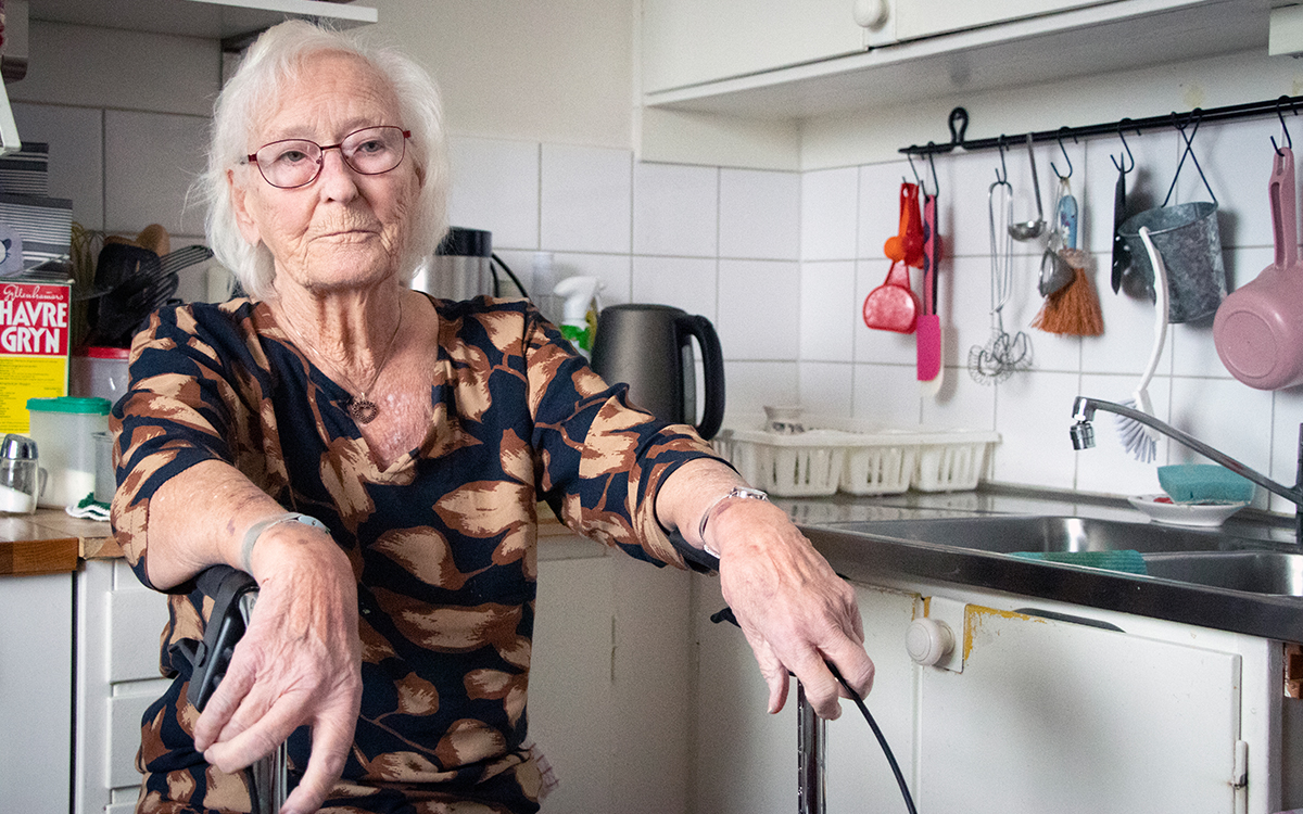 Birgit Dahlberg, hyresgäst hos Willhem i Trollhättan.