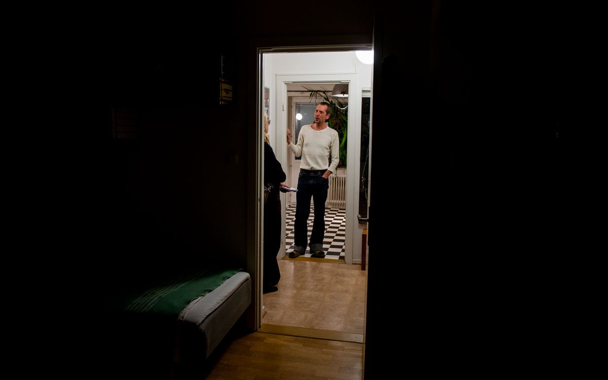 Hyresgästen Fredrik Rosén på Kirseberg i Malmö.