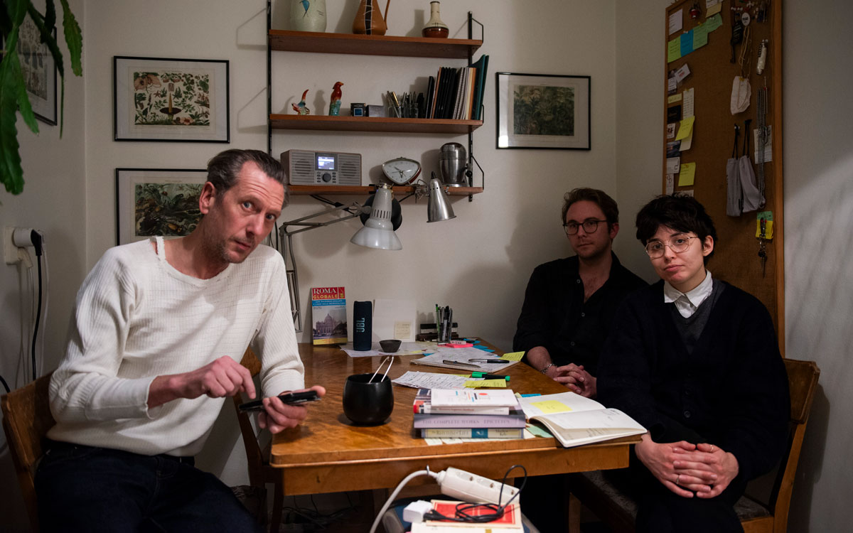 Hyresgästerna Fredrik Rosén, Michelle Dzgoeva och Simon Janke. 