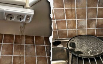 Grannens avloppsvatten fyllde en kastrull i Mikaels kök.