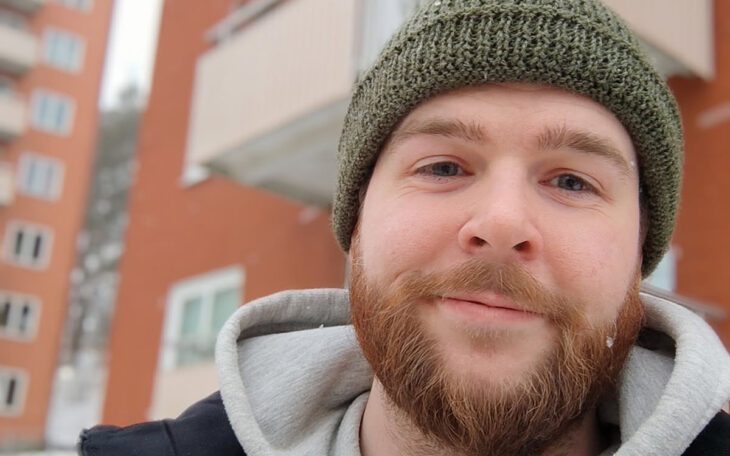 Johan Larsson, hyresgäst hos Willhem i Borås.