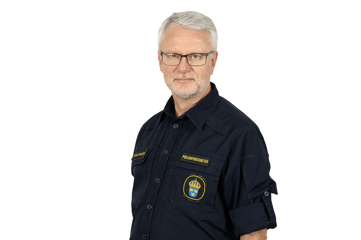 På bilden är Thomas Johansson, presstalesperson vid Kalmar-Kronobergs distriktspolis.