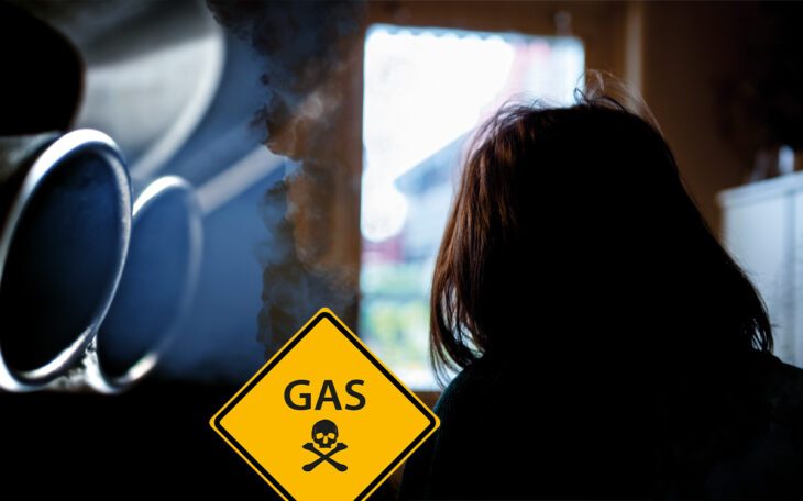 Kerstin andades in livsfarliga avgaser från bilar