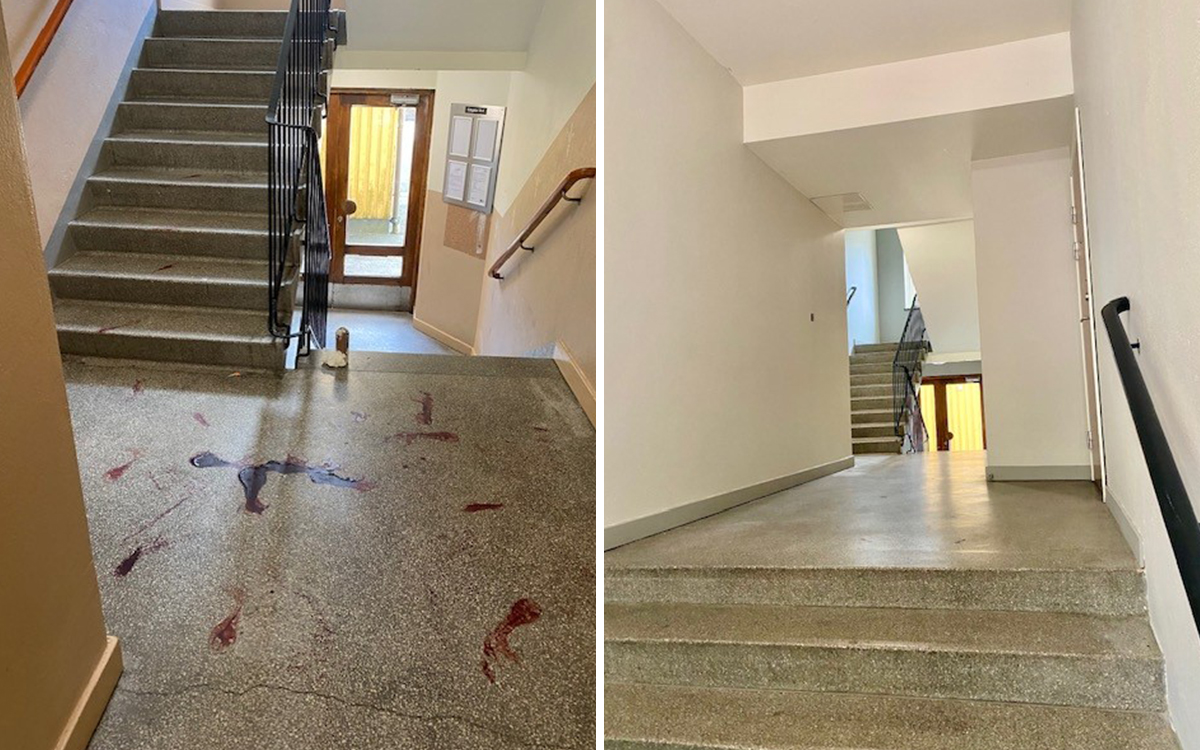 En morgon, våren 2024, utbröt ett knivslagsmål i trapphuset på Edsgatan. Nu är ordningen återställd igen.