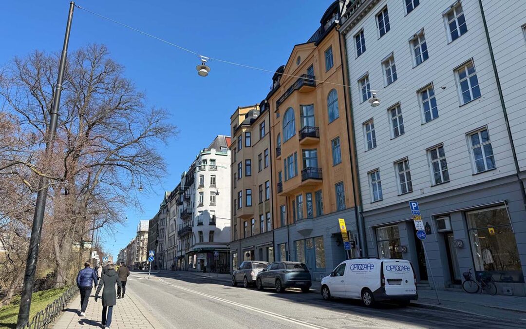 Gata på Östermalm, nära Stureplan.