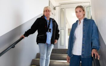 Anne Hiukka och Evelina Saari på den vräkningsförebyggande enheten i Borås.