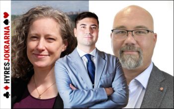 Amanda Palmstierna (MP) Andreas Lennkvist Manriquez (V) och Joakim Järrebring (S) är överens: Skiljemän har blivit ett systemfel.