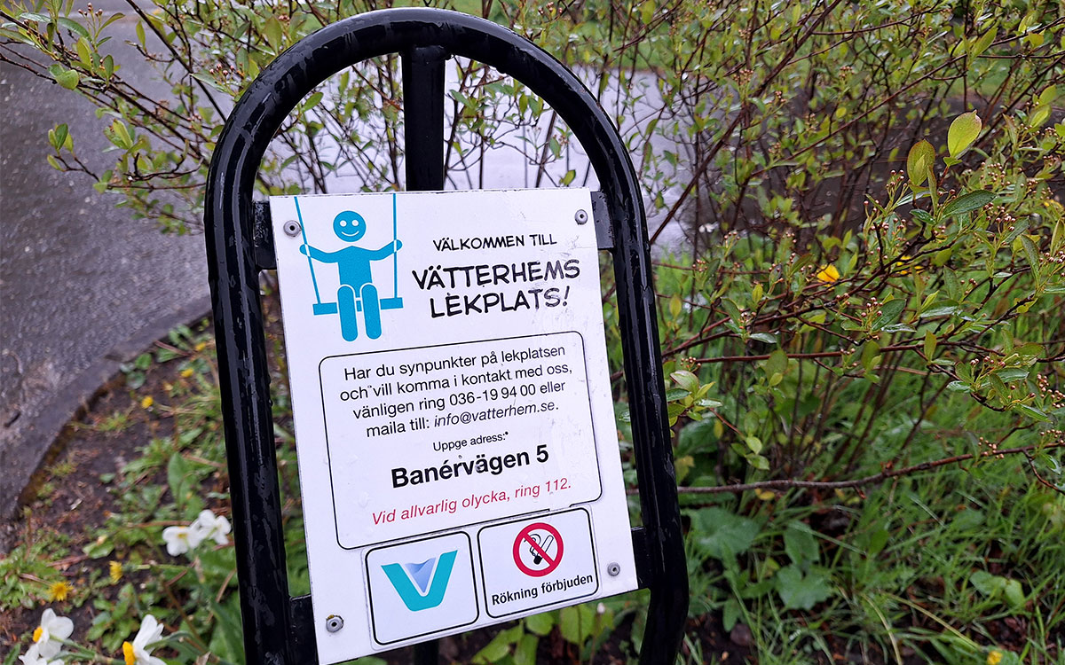 Hänvisningsskylten på Banérvägen 5 i Jönköping får godkänt.