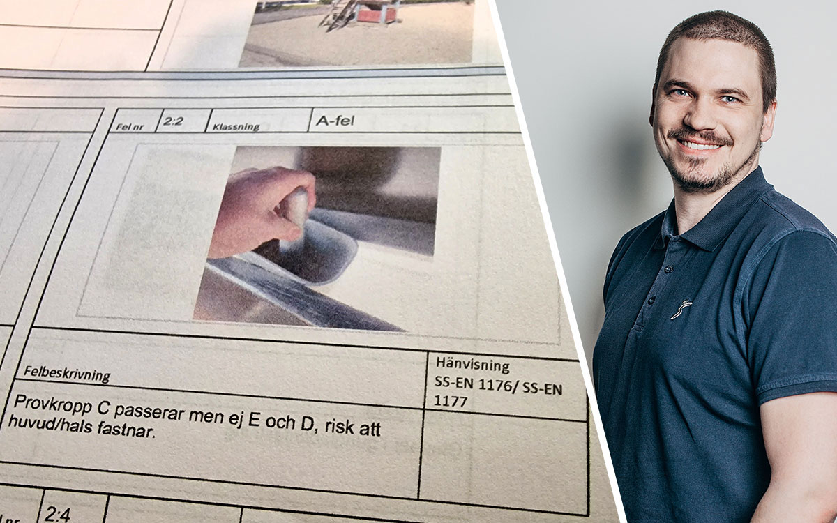 På bland annat Knektgatan 6 i Linköping hittar vi samma allvarliga fel i besiktningsprotokollen från både 2024 och 2025. Nu är dock felet åtgärdat, enligt Mikael Stenbäck på Stångåstaden.