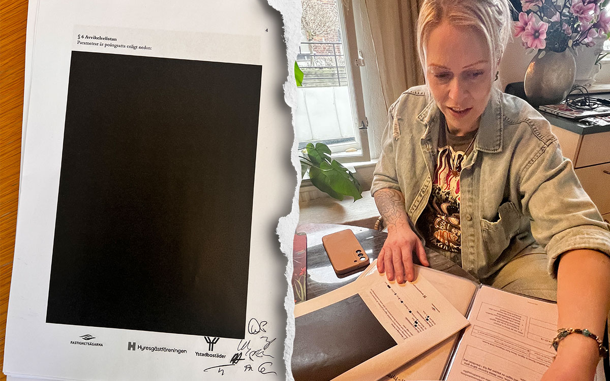 Lina Andersen, hyresgäst i Ystad som tog strid mot Ystadmodellen.