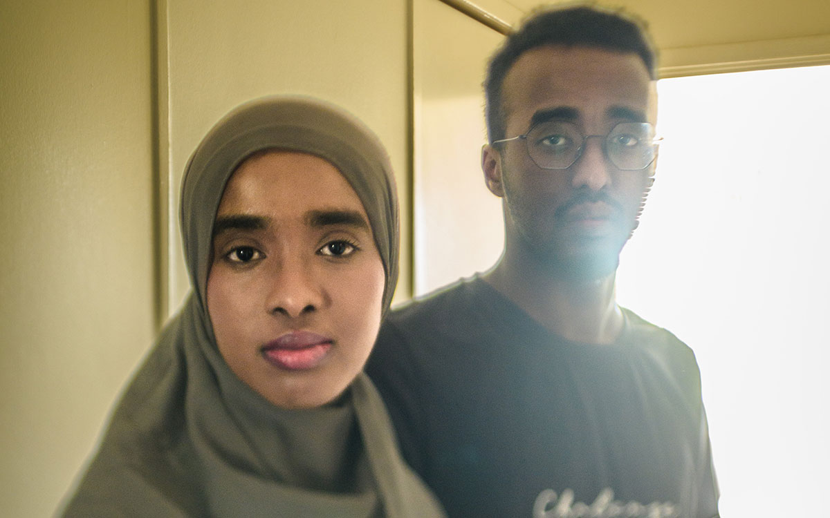 Aliya och hennes bror Abdinajib hölls i förvar i fem månader.