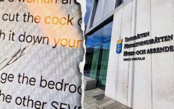 Jönköpingsbon dömdes nyligen för bland annat olaga hot och ofredande. Nu ska hyresnämnden ta ställning till om han måste flytta.