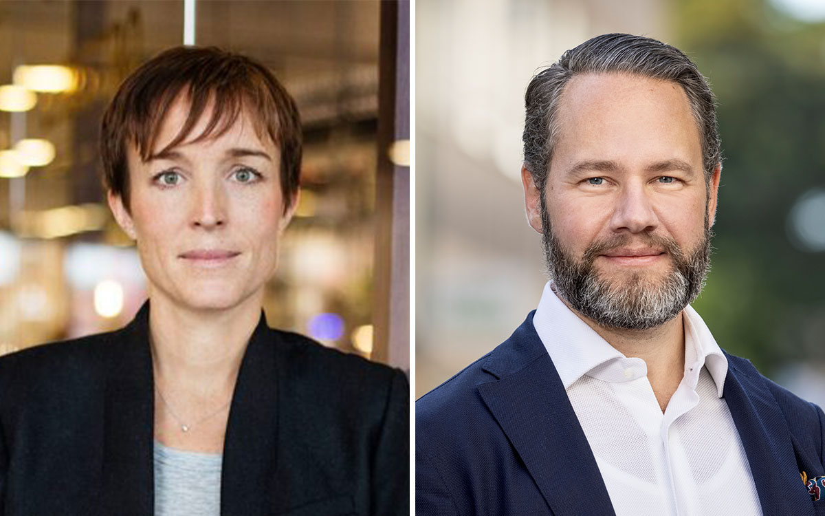 Nathalie Brard, Fastighetsägarna Stockholm, och Rikard Ljunggren, Fastighetsägarna GFR.