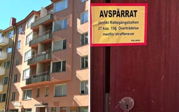 Förra året besökte polisen hyreshuset i genomsnitt var tredje dag. En lägenhet har också varit avspärrad av polisen.