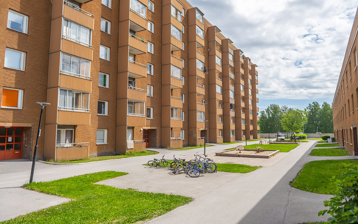 Innergård i Hovsjö i Södertälje