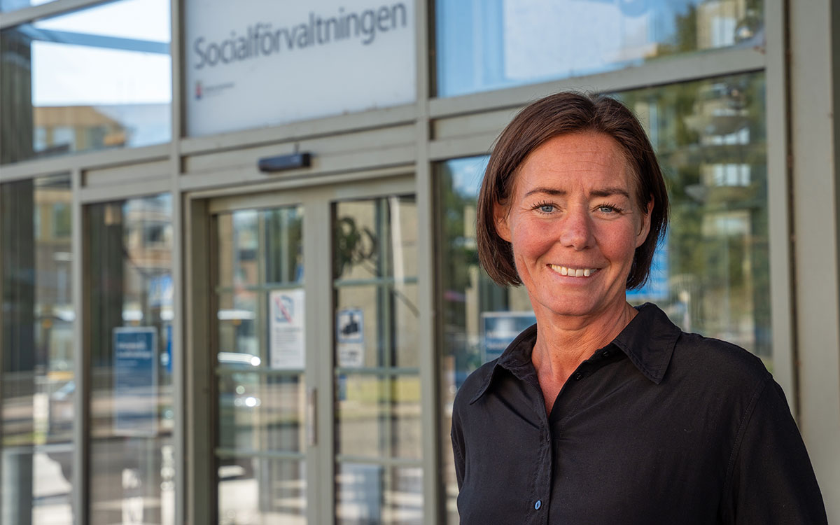 Porträtt på Anna Hasselbom Trofast, socialchef i Kalmar.
