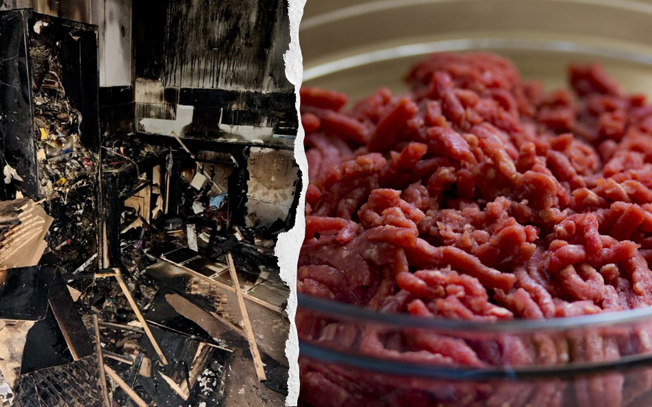 Brand uppstod vid matlagning