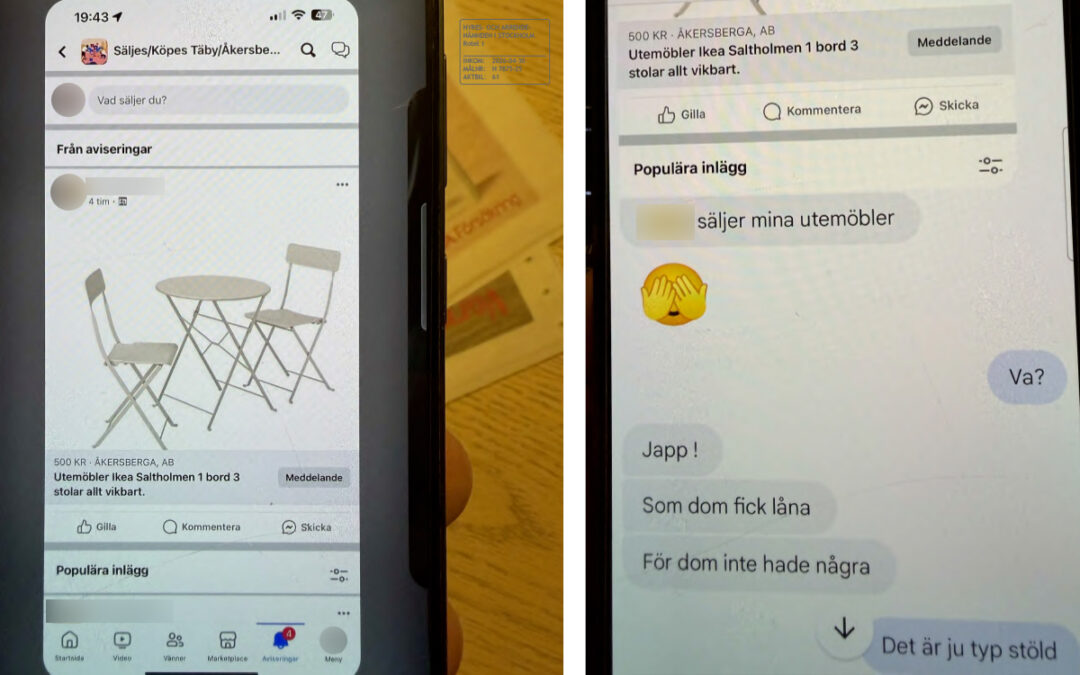En andrahandshyresgäst i Åkersberga sålde möbler och förstörde lägenheten.
