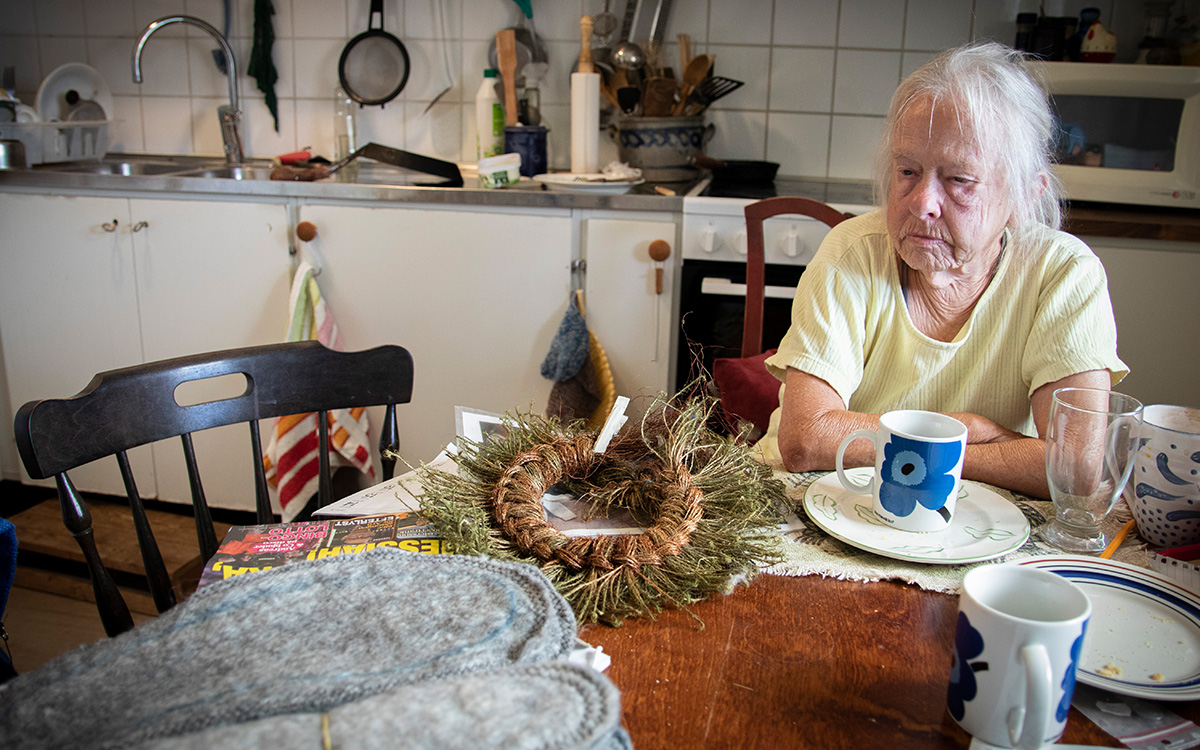Solveig Larsen, hyresgäst hos Sotenäsbostäder i Hunnebostrand. 