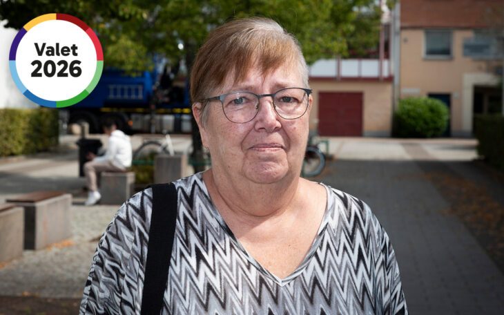Irene Lindgren, hyresgäst i Andersberg i Halmstad.