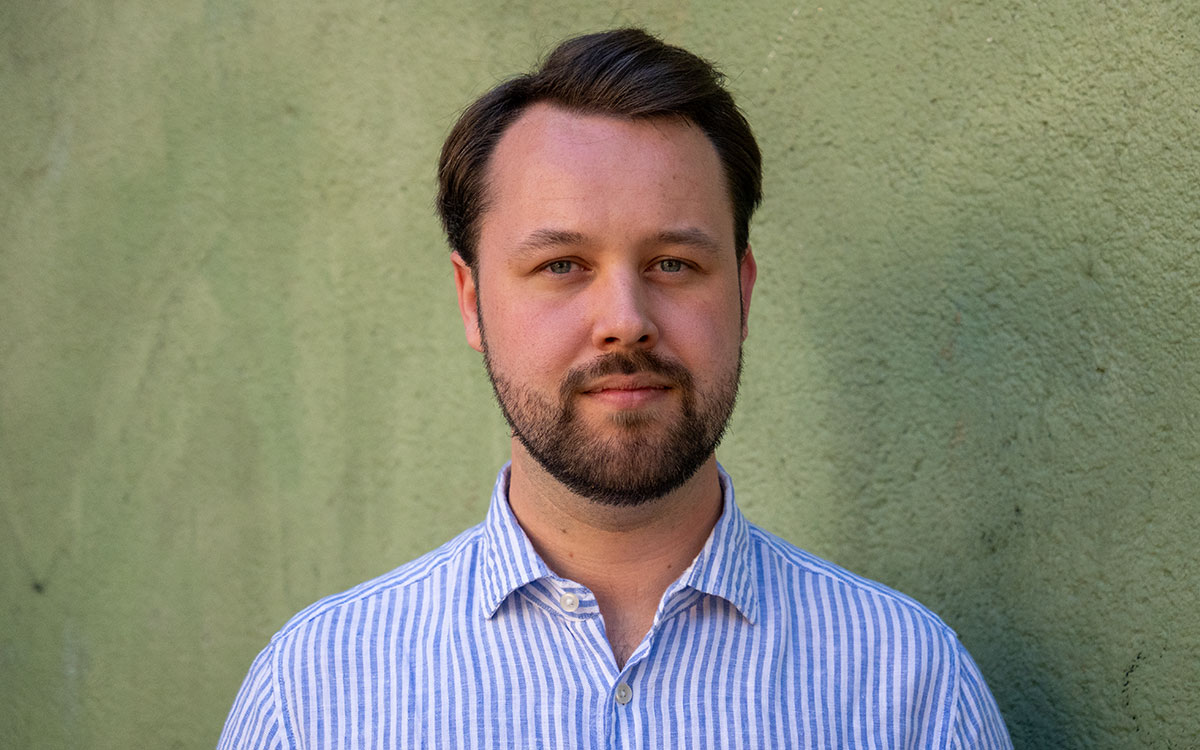 Hampus Haugland, ordförande för Sveriges förenade studentkårer, SFS.