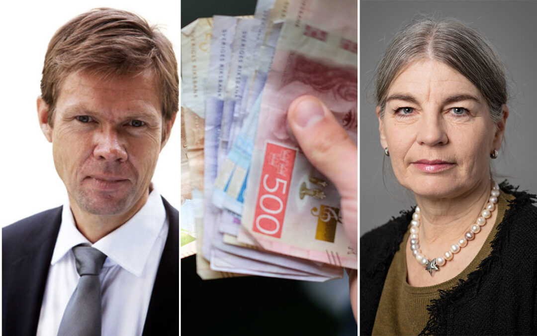 Skiljemännen Bo Lundborg och Vanja Lycke