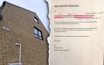 I brev som Marianne Thörnberg fått från värden påstås att hyreshöjningen är förhandlad. Men det stämmer inte. I hus utan förhandlingsordning måste hyresvärden förhandla direkt med hyresgästerna - eller få hyresnämndens godkännande att genomföra höjningen. De handskrivna anteckningarna har Marianne gjort.