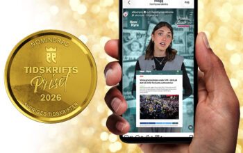Nominering till Sveriges tidskrifters pris.