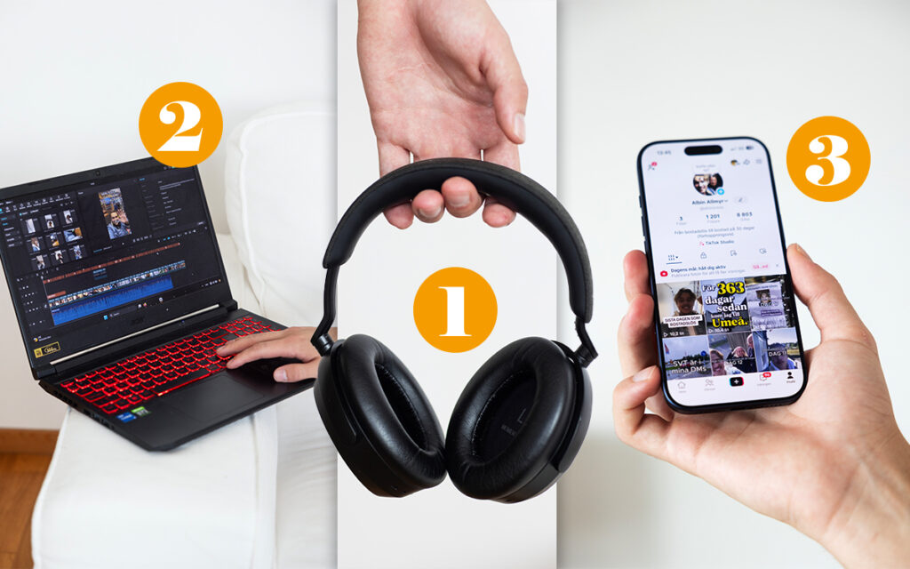 Albins tre favoritprylar.