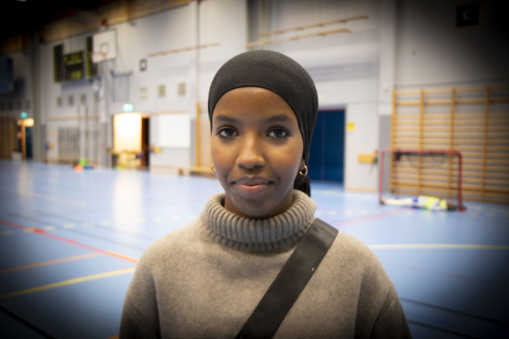 Hani Muhidin är tränarna för tjejfotbollen på Norrby i Borås.