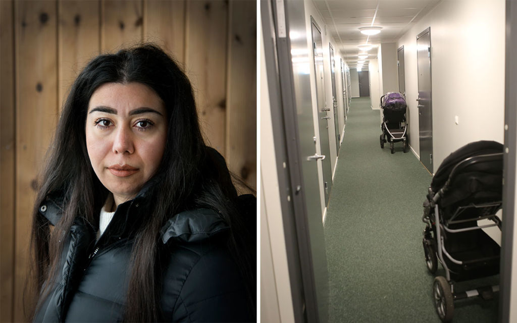 Blockuthyrningens baksida. Tania Kashkol flyttade in i lägenheten i slutet av den långa korridoren.