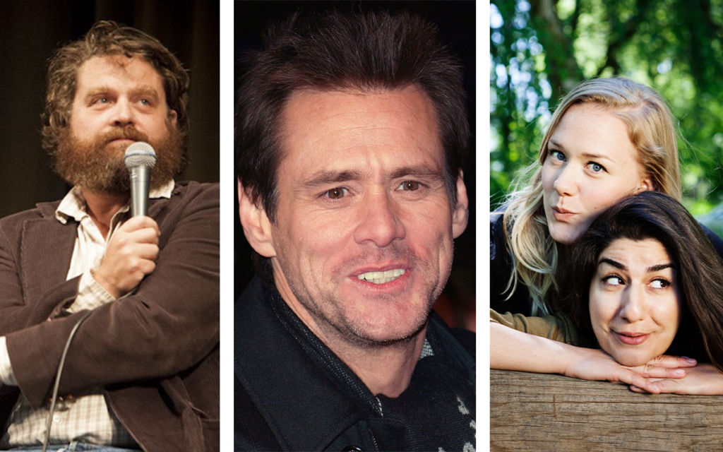 Charlotta Björcks tre favoritkomiker: Zach Galifianakis, Jim Carrey och Dilan & Moa.