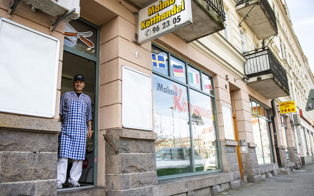 Mladen Koracevic slaktare vid Möllevångstorget